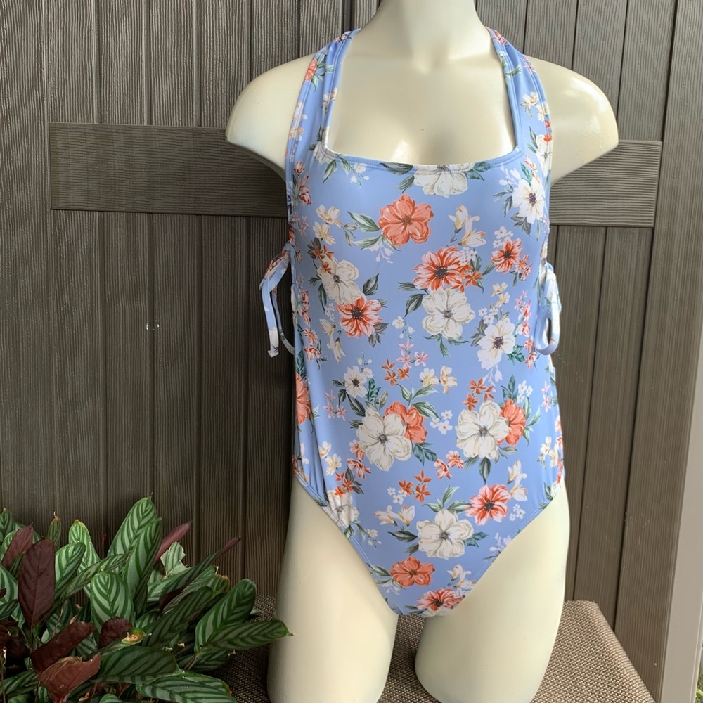 Hurley swimsuit one piece cage floral